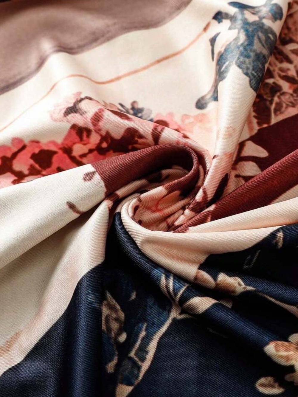 Boho floral print belted maxi dress - Picture 3 of 7